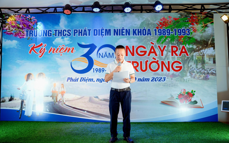 Niên khóa 1989-1993, Trường THCS Phát Diệm tổ chức lễ kỷ niệm 30 năm ngày ra trường. (Nguồn: Internet)