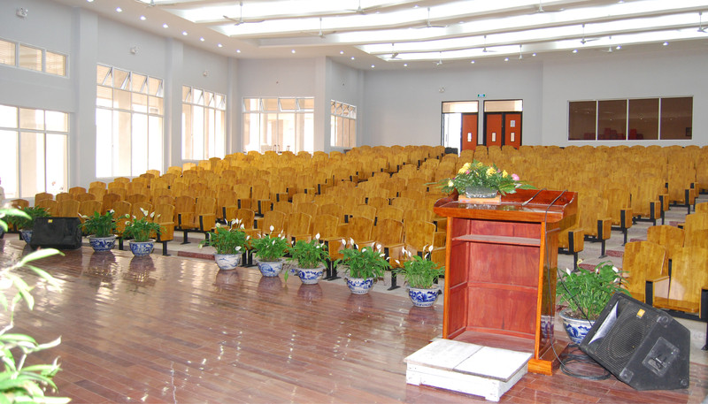 Công trình hội trường do Nội thất The One thực hiện tại Đại học Nam An Giang