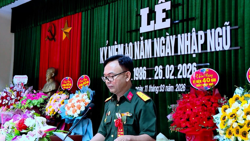 Mẫu bài phát biểu kỷ niệm 40 năm ngày nhập ngũ được trân trọng thể hiện trong lễ kỷ niệm. (Nguồn: Internet)