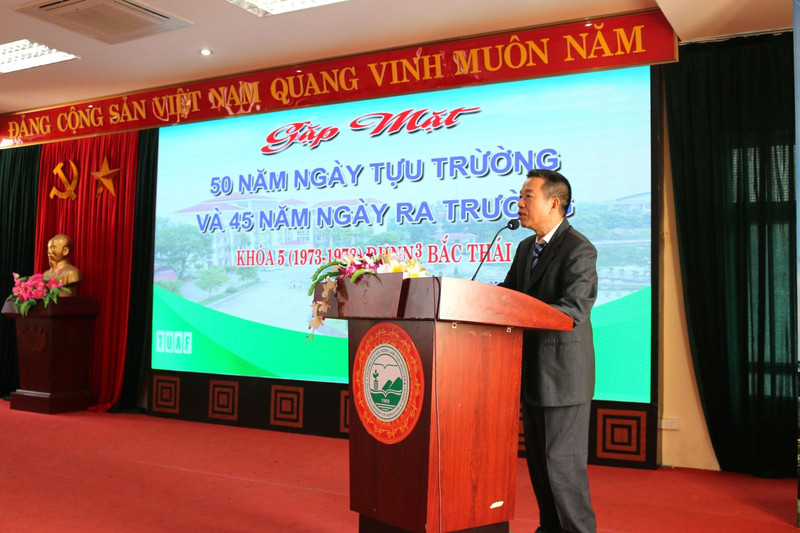 Gặp mặt kỷ niệm 50 năm ngày tựu trường và 45 năm ngày ra trường của cựu sinh viên khóa 5 (1973 - 1978) tại Trường Đại học Nông Lâm - Đại học Thái Nguyên. (Nguồn: Internet)