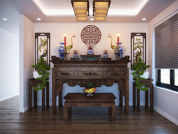 cách hóa giải phòng thờ trên phòng bếp
