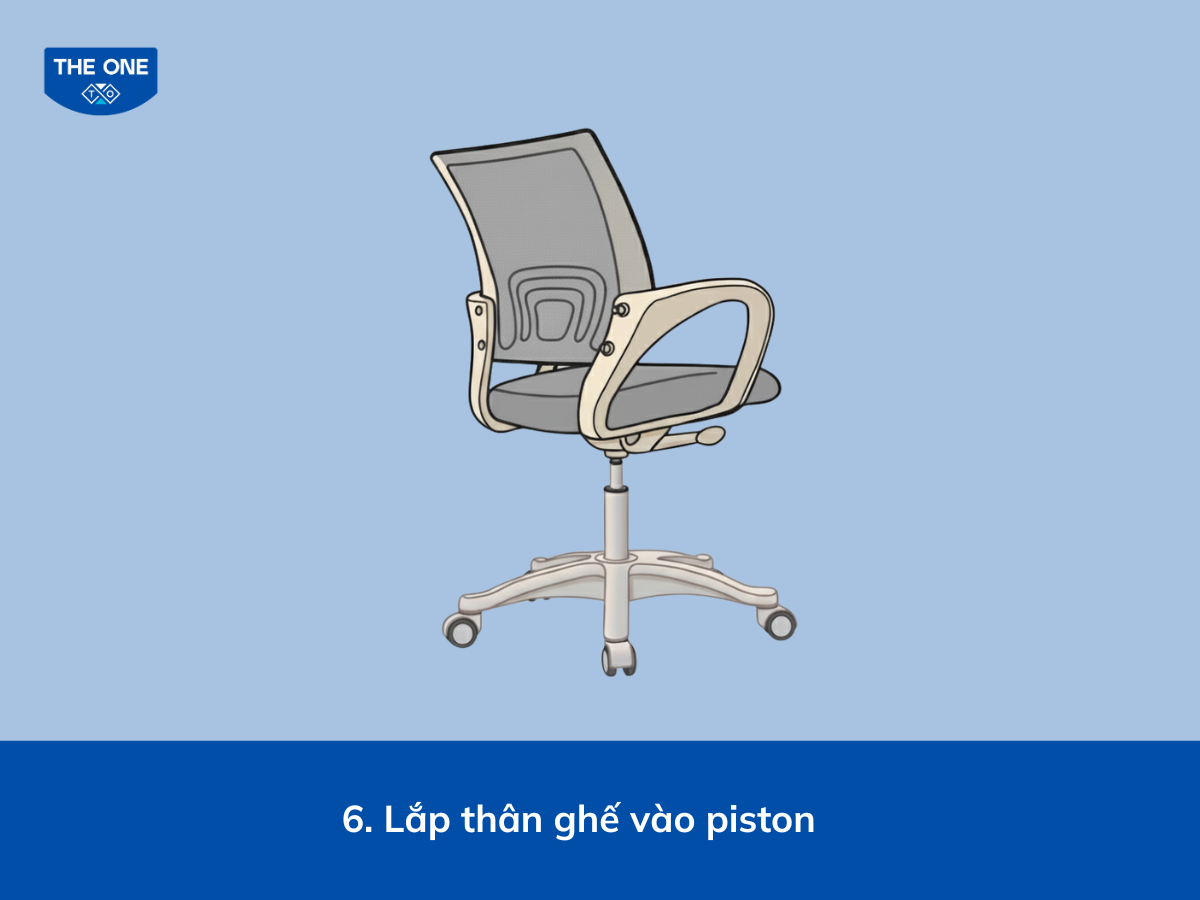 Hoàn thiện ghế xoay lưới