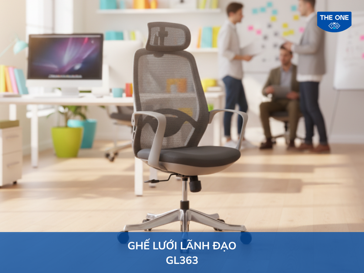 Ghế lưới lãnh đạo GL363 phong cách sang trọng tiện nghi