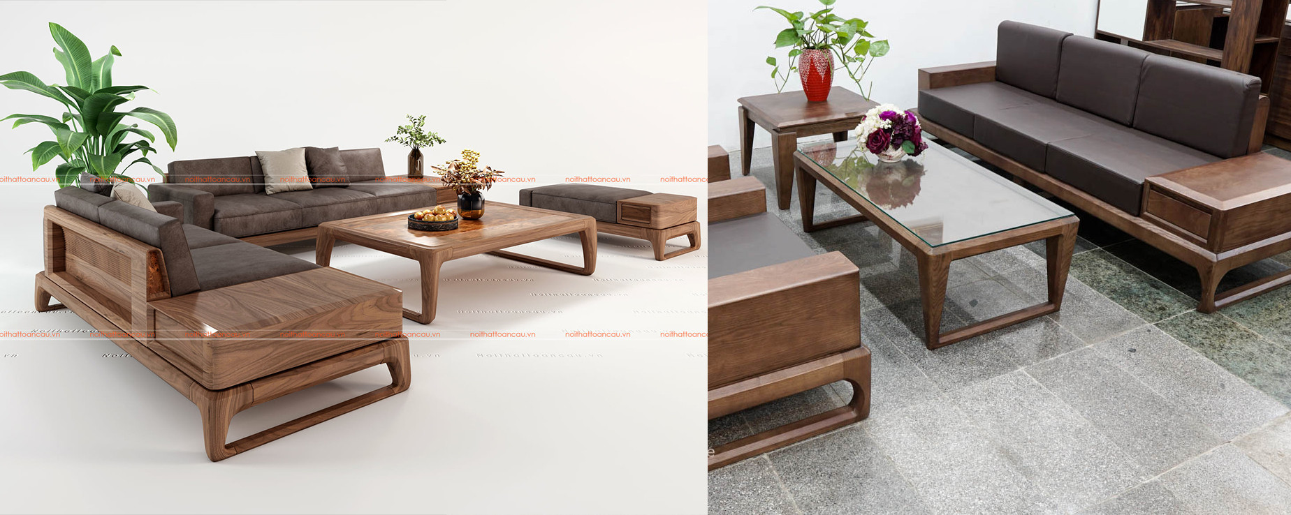 so sánh sofa gỗ