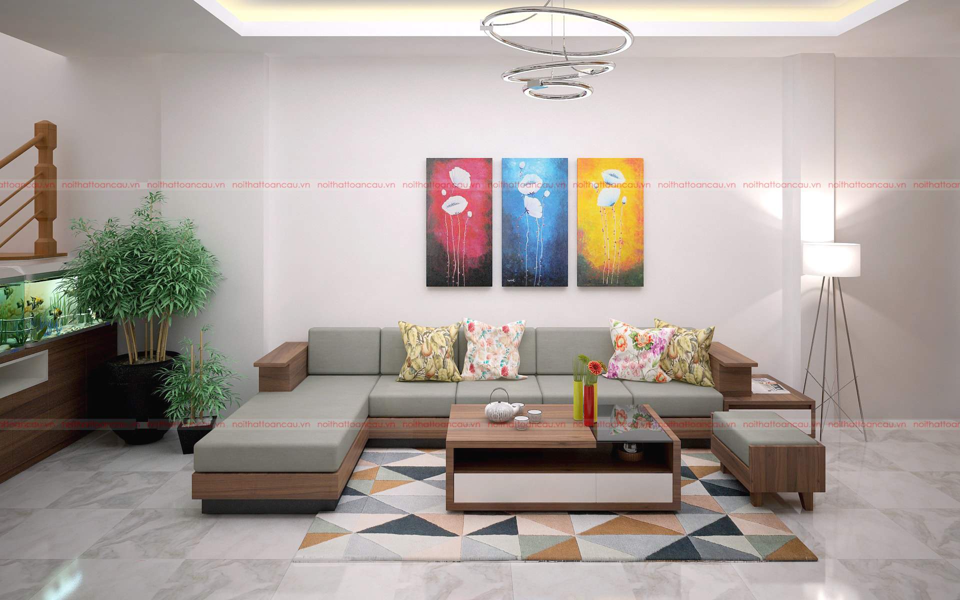 Những mẫu thiết kế nội thất cho nhà sang, tiện dụng chỉ tại nội thất Toàn Cầu