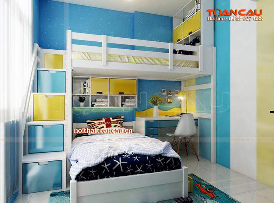 Mẫu giường hai tầng trẻ em – TC1112