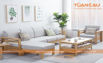 Mẫu salon gỗ Tần Bì cho phòng khách TC257