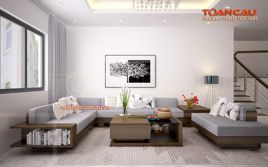 Thiết kế nội thất bằng gỗ óc chó