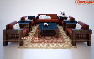 Bàn ghế gỗ phòng khách cao cấp - TC108