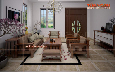 Bộ bàn ghế sa lông gỗ - TC131