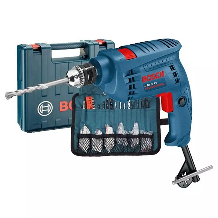 Máy khoan BOSCH GSB 10RE SET 10MM-500W/0615A000PL