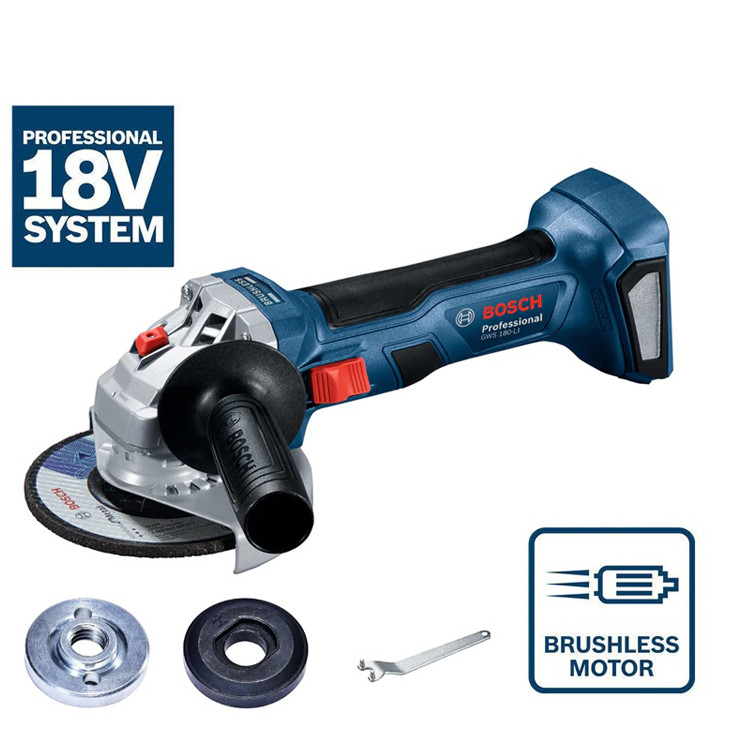 Máy mài dùng pin BOSCH GWS180-LI 100MM (18V*2. 4.0AH)/06019H90K1