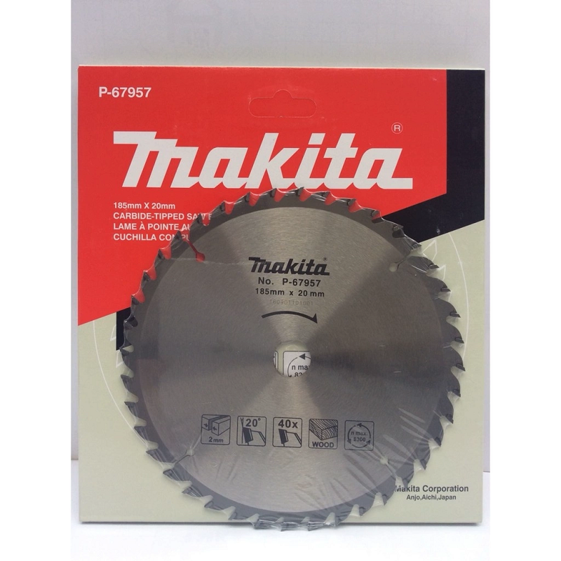 Lưỡi cưa gỗ hợp kim MAKITA - (185X2.0X40T) - P-67957