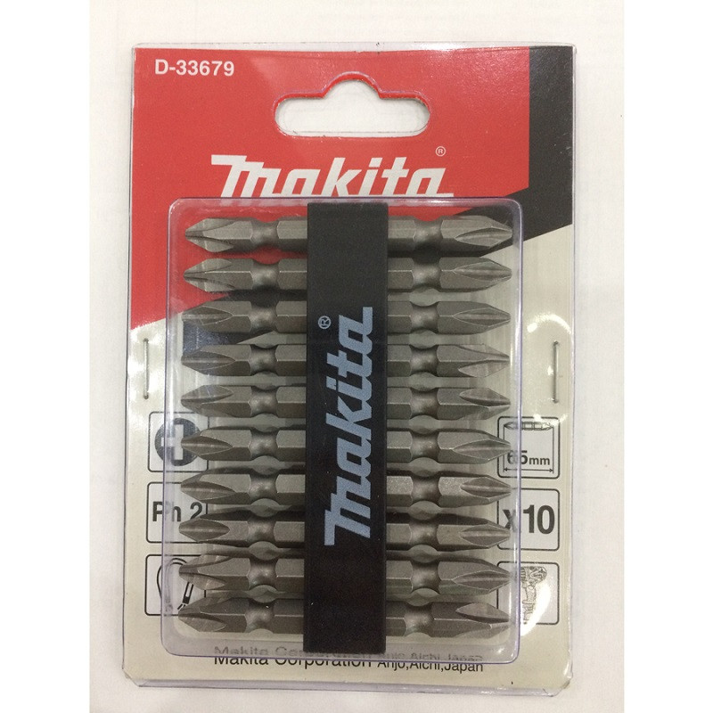 Bộ mũi vít 2 đầu PH2 MAKITA - (65MM) - D-33679