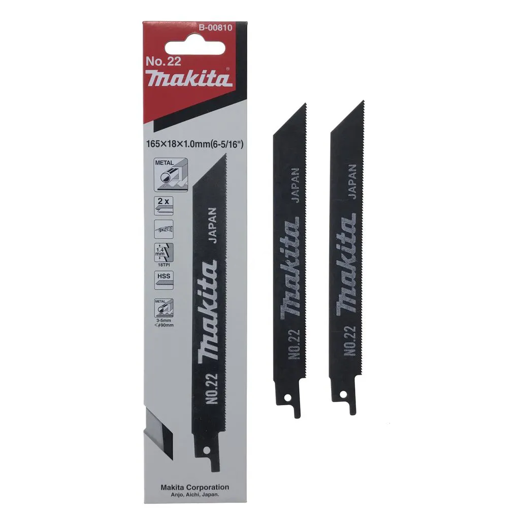 Lưỡi cưa kiếm cắt sắt 16" (165X18X1.0MM )-(2PCS) MAKITA - B-00810