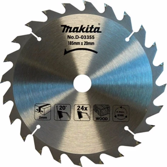 Lưỡi cưa gỗ hợp kim MAKITA - (185MMX20MMX24T) - D-03355