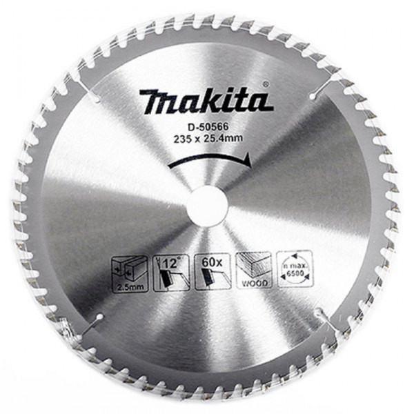 Lưỡi cưa gỗ hợp kim MAKITA - (235X25.4X60T) - D-50566