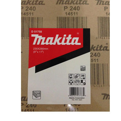 Giấy chà nhám MAKITA - (50PCS 1 Bộ cỡ hạt 240) - D-51758