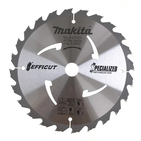 Lưỡi cưa gỗ hợp kim MAKITA - (185X20X24T) - B-62022.