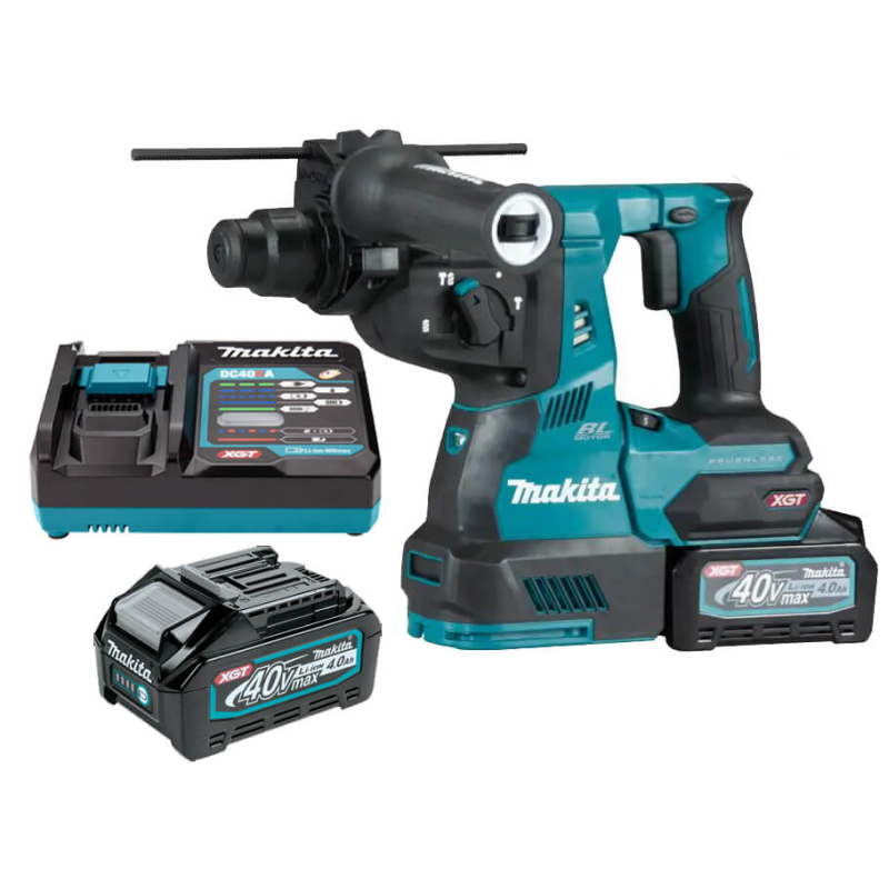 Máy khoan động lực 3 CN Kèm hút bụi MAKITA - HR003GM201 (PLUS-28MM-40V 2*4.0Ah)