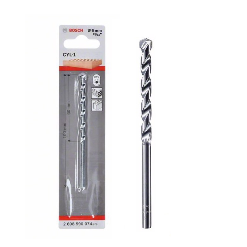 Mũi khoan chuôi kẹp BT BOSCH - (6.0X60X100MM) - 2608590074