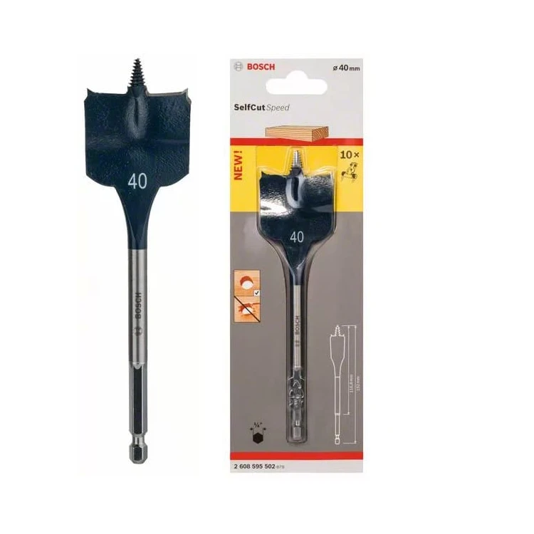 Mũi khoét gỗ đuôi cá BOSCH - (40X152MM) - 2608595502