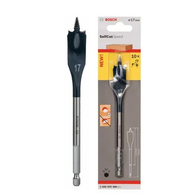 Mũi khoét gỗ đuôi cá BOSCH - (17X152MM) - 2608595488