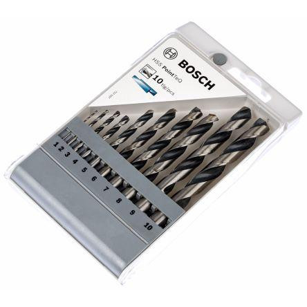 Mũi khoan HSS BOSCH - (10 mũi,1-10MM) - 2608577348
