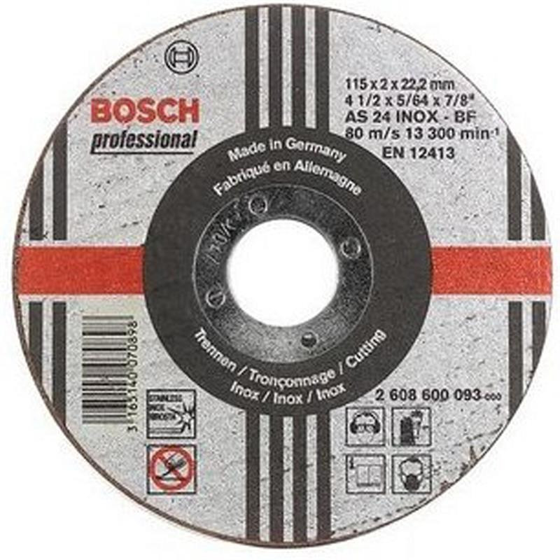 Đá cắt inox BOSCH - (180X2X22.2MM) - 2608600095
