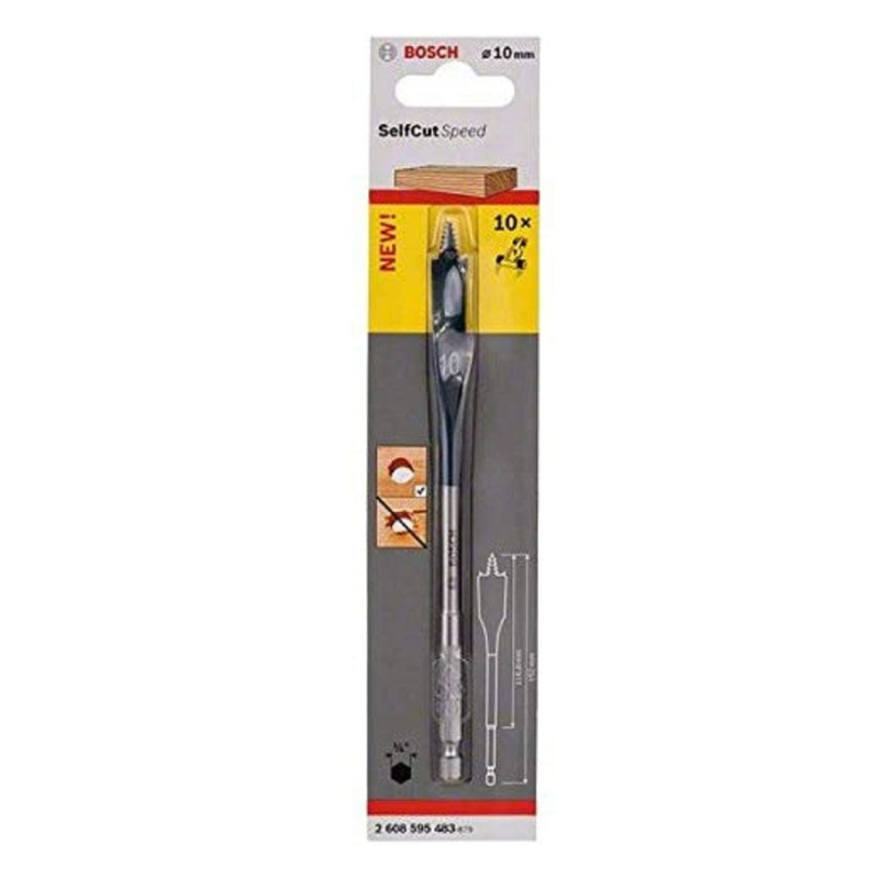 Mũi khoét gỗ đuôi cá BOSCH - (10X152MM) - 2608595483