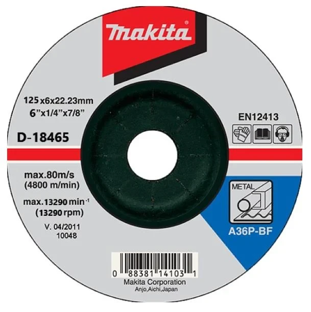 Đá mài (125X6X22.23) MAKITA -  D-18465