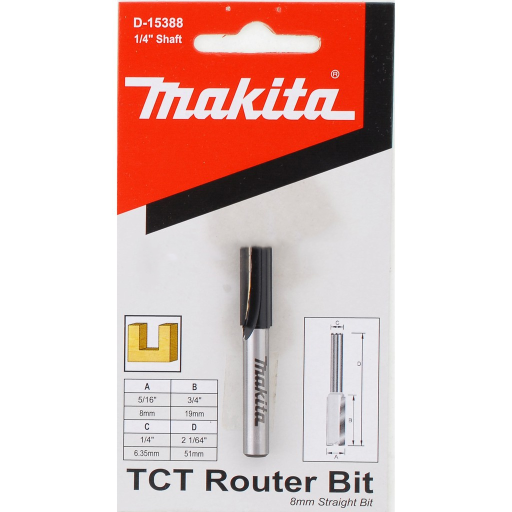 Mũi phay thẳng (8MM) MAKITA - D-15388