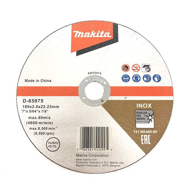 Đá cắt inox mỏng (180X2.0X22.23) MAKITA - D-65975