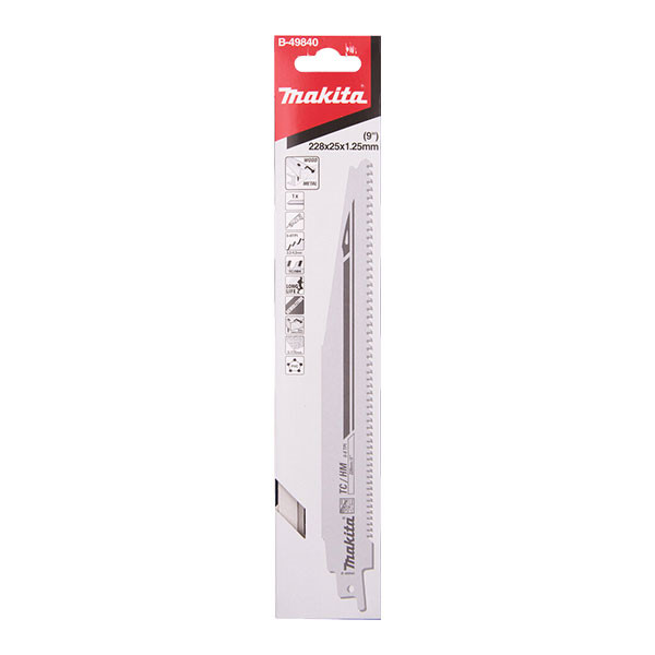 Lưỡi cưa kiếm cho gỗ, kim loại (228MMX1.25MM) 6-8TPI (TC) MAKITA - B-49840