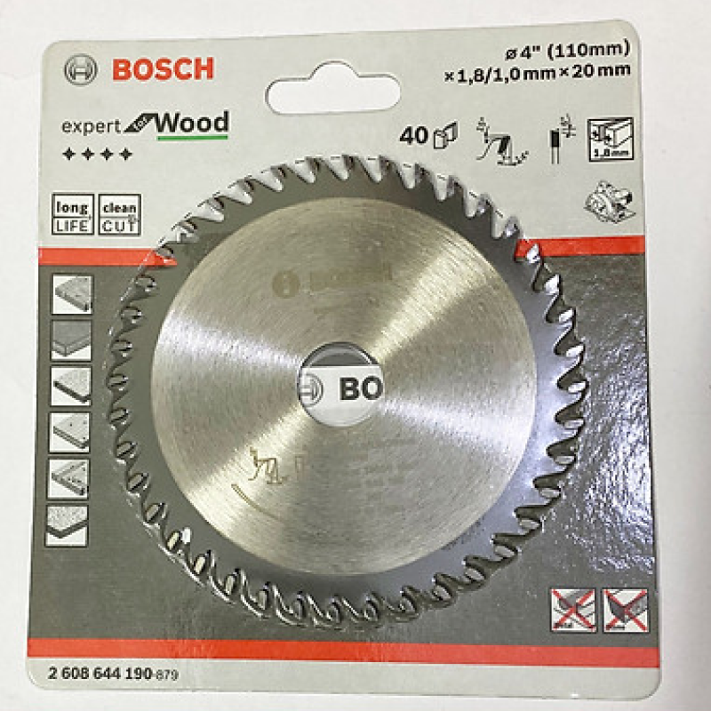 Lưỡi cưa gỗ BOSCH - (110X20MMXT40) - 2608644190