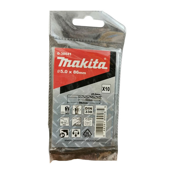 Mũi khoan HSS-R MAKITA - (5X86X52) - D-38641