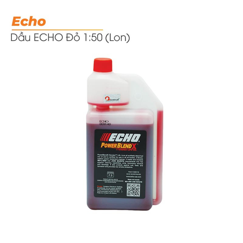Dầu 2T 1 nắp ECHO 1:50 Lon 1/Lit