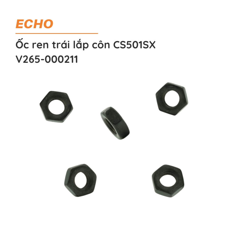 Ốc ren trái lắp côn cưa xích ECHO - CS501SX - V265-000211