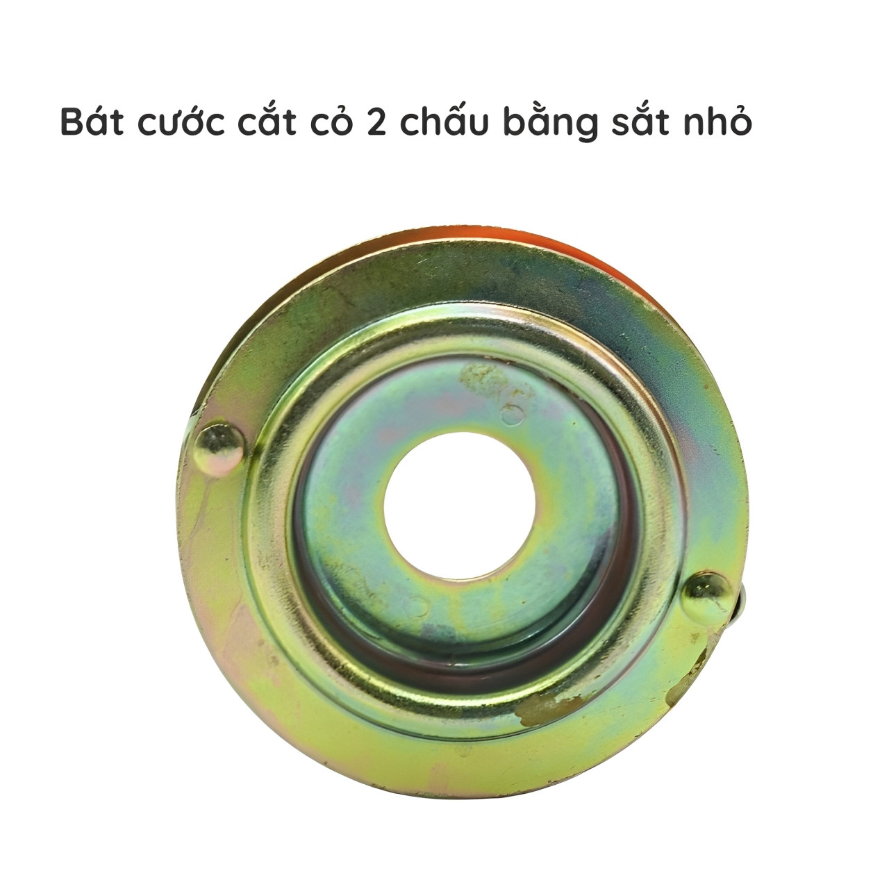 Bát cước cắt cỏ 2 chấu bằng sắt loại nhỏ (mầu đồng)