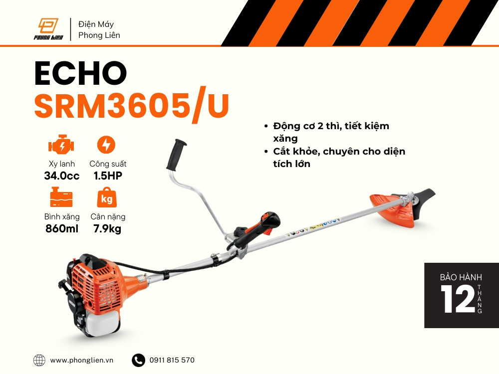 Máy cắt cỏ 2 thì ECHO SRM3605