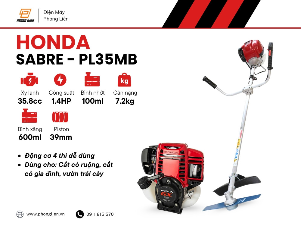 Máy cắt cỏ Honda Sabre PL35MB