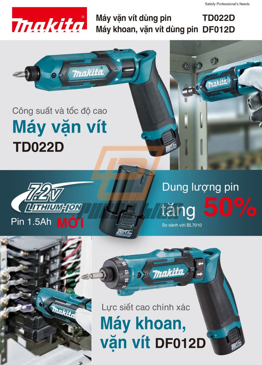 Máy khoan, vặn vít dùng pin DF012DSE