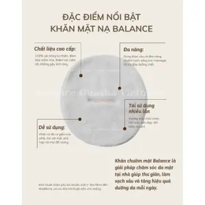 Khăn Chườm Mặt Nóng Lạnh BALANCE - Giúp Thư Giãn Mặt, Làm Sạch Và Dịu Da