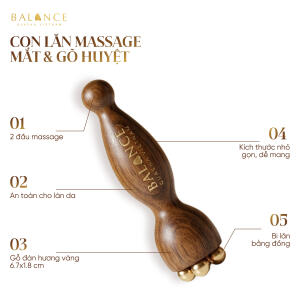 Thanh massage mắt và Gõ huyệt bằng đồng Balance