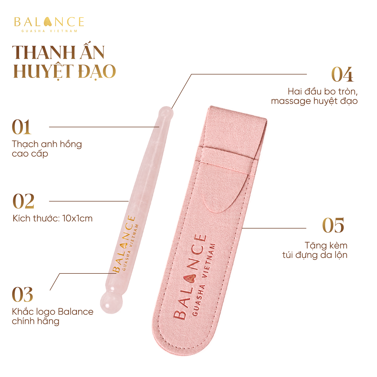 Bút Ấn Huyệt Đạo BALANCE Giúp Thư Giãn, Lưu Thông Khí Huyết, Trẻ Hoá Da