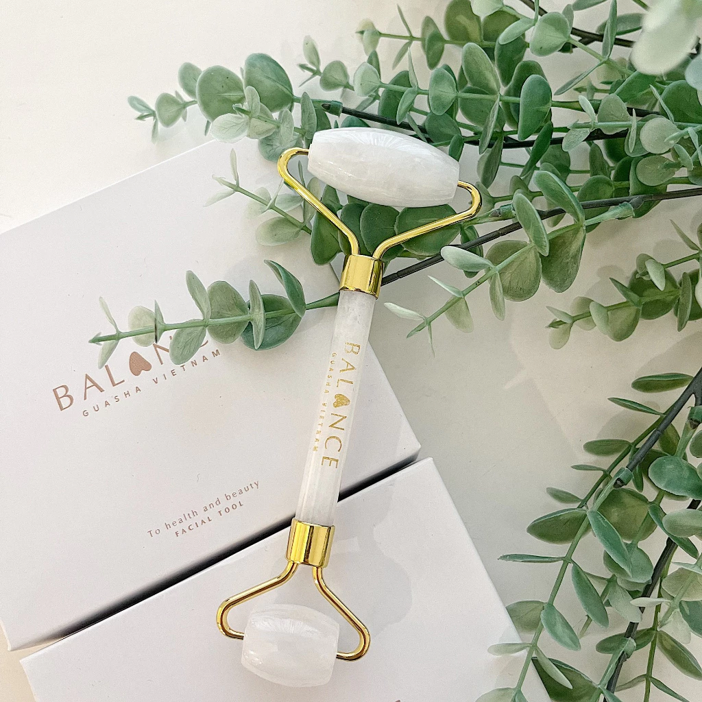Thanh Lăn Thạch Anh Trắng Massage Mặt Cao Cấp đạt Kiểm Định PNJ - Nâng Cơ - Trẻ Hoá - Thon Gọn / TẶNG OIL / KHÔNG CHỌN LỌC