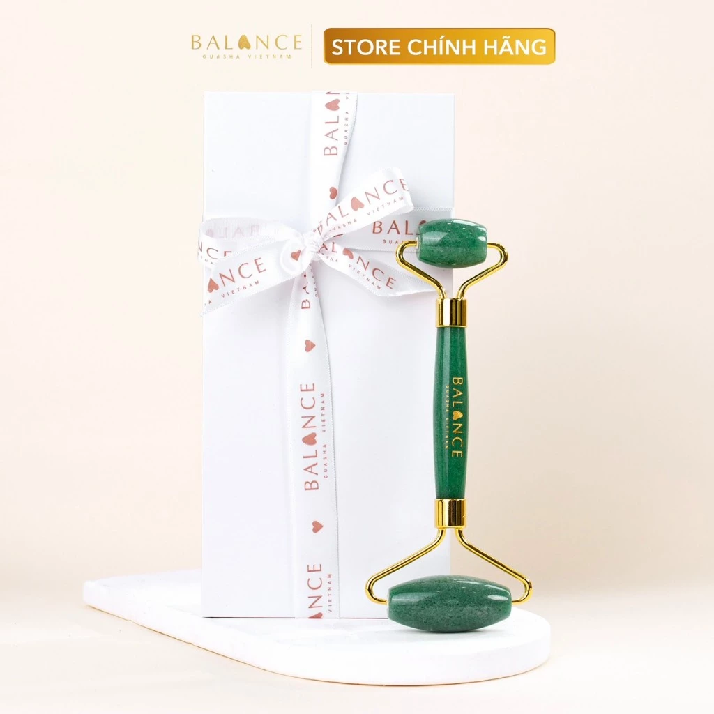 Thanh lăn Massage Thạch Anh Xanh Nam Phi cao cấp, tuổi đá cao, đạt Kiểm Định - Nâng Cơ - Trẻ Hoá - Thon Gọn / TẶNG OIL /