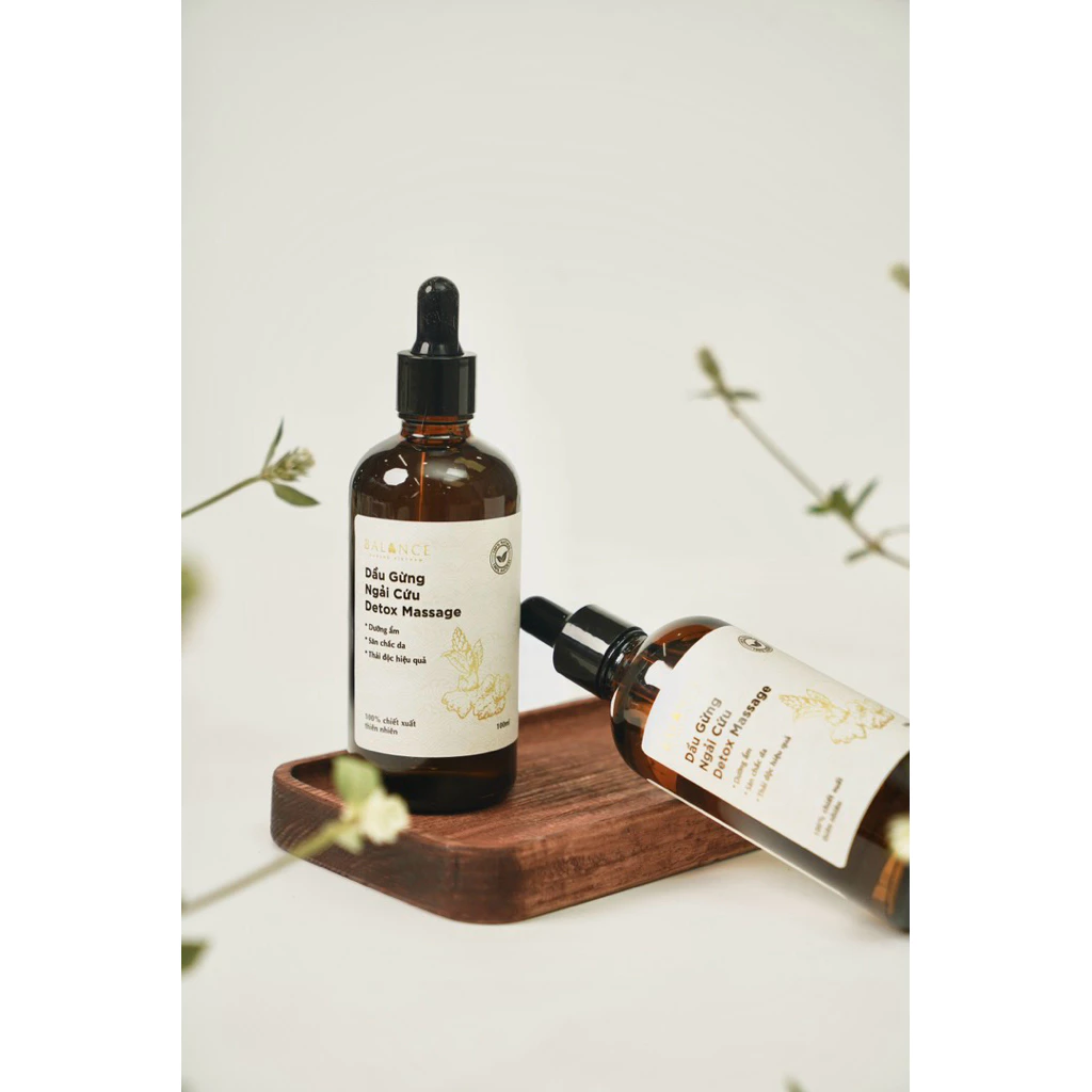 Dầu Gừng Ngải Cứu Detox Massage Hỗ Trợ Giảm Mỡ - Thư Giãn Toàn Thân