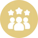 Icon representing customer-centered approach