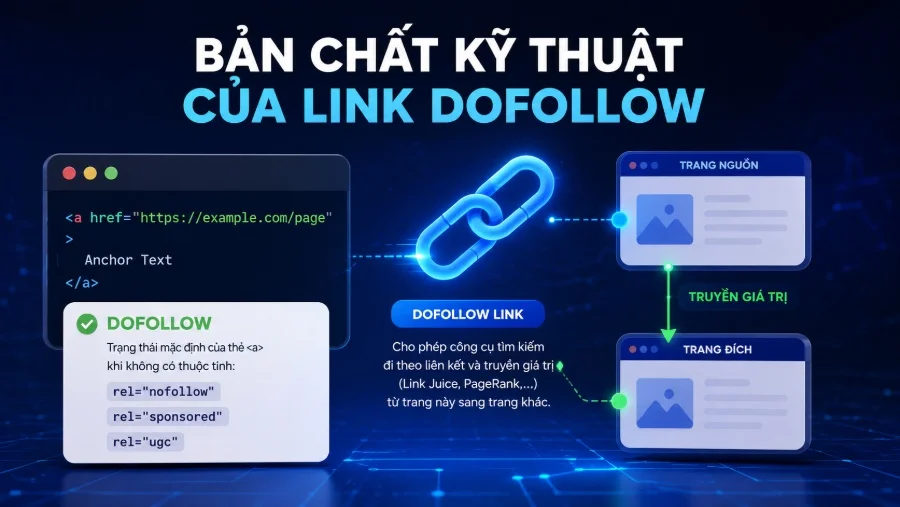 Bản chất kỹ thuật của link dofollow